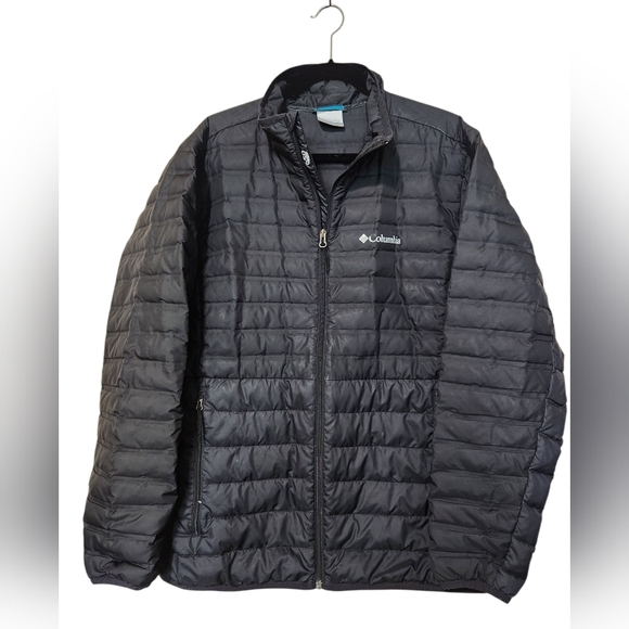 Columbia 650 Down Filled Black Quilted Puffer Jacket Size Large - Picture 1 of 13
